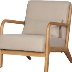 Mark fauteuil geweven stof naturel