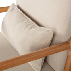 Mark fauteuil geweven stof naturel