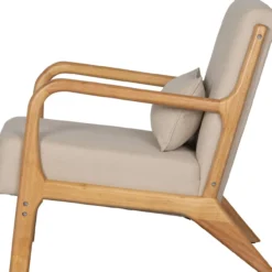 Mark fauteuil geweven stof naturel