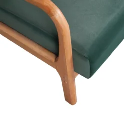 Mark fauteuil velvet flesgroen