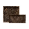 Marmer dienblad bruin 30x30cm