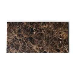 Marmer dienblad rechthoek L bruin 20x40cm