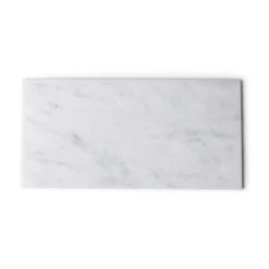 Marmer dienblad rechthoek L wit 20x40cm