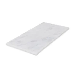 Marmer dienblad rechthoek L wit 20x40cm