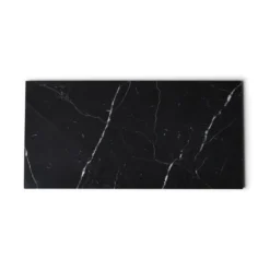 Marmer dienblad rechthoek L zwart 20x40cm