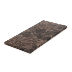 Marmer dienblad rechthoek M bruin 15x30cm