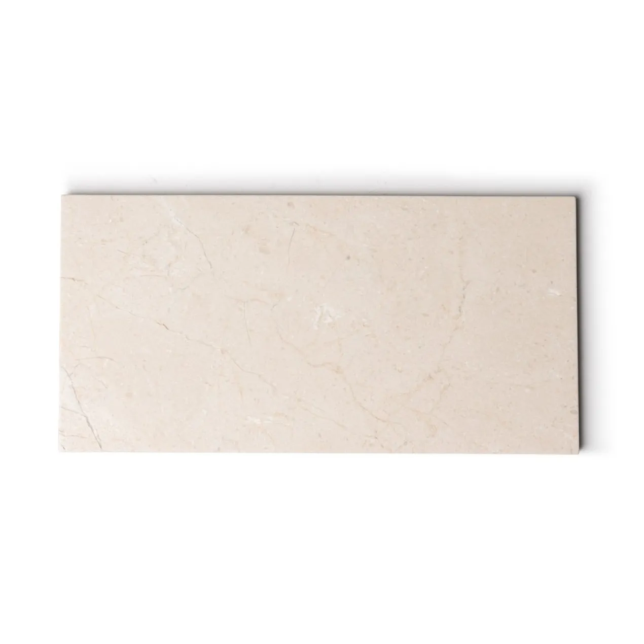 Marmer dienblad rechthoek M beige 15x30cm