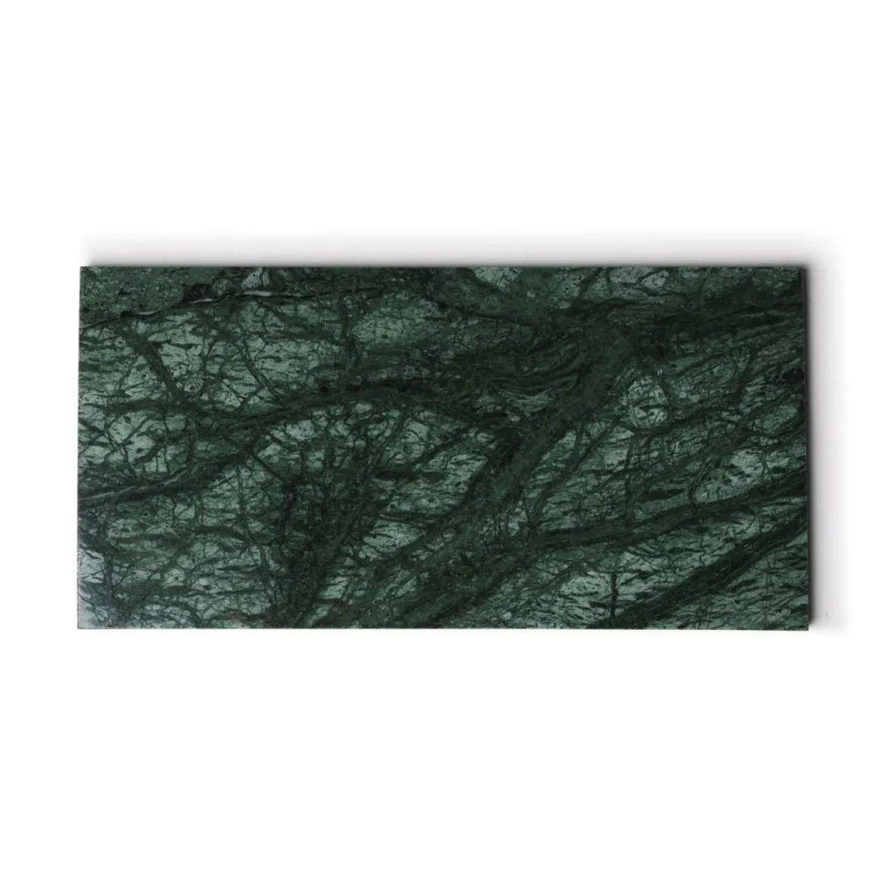 Marmer dienblad rechthoek M groen 15x30cm