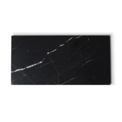 Marmer dienblad rechthoek M zwart 15x30cm