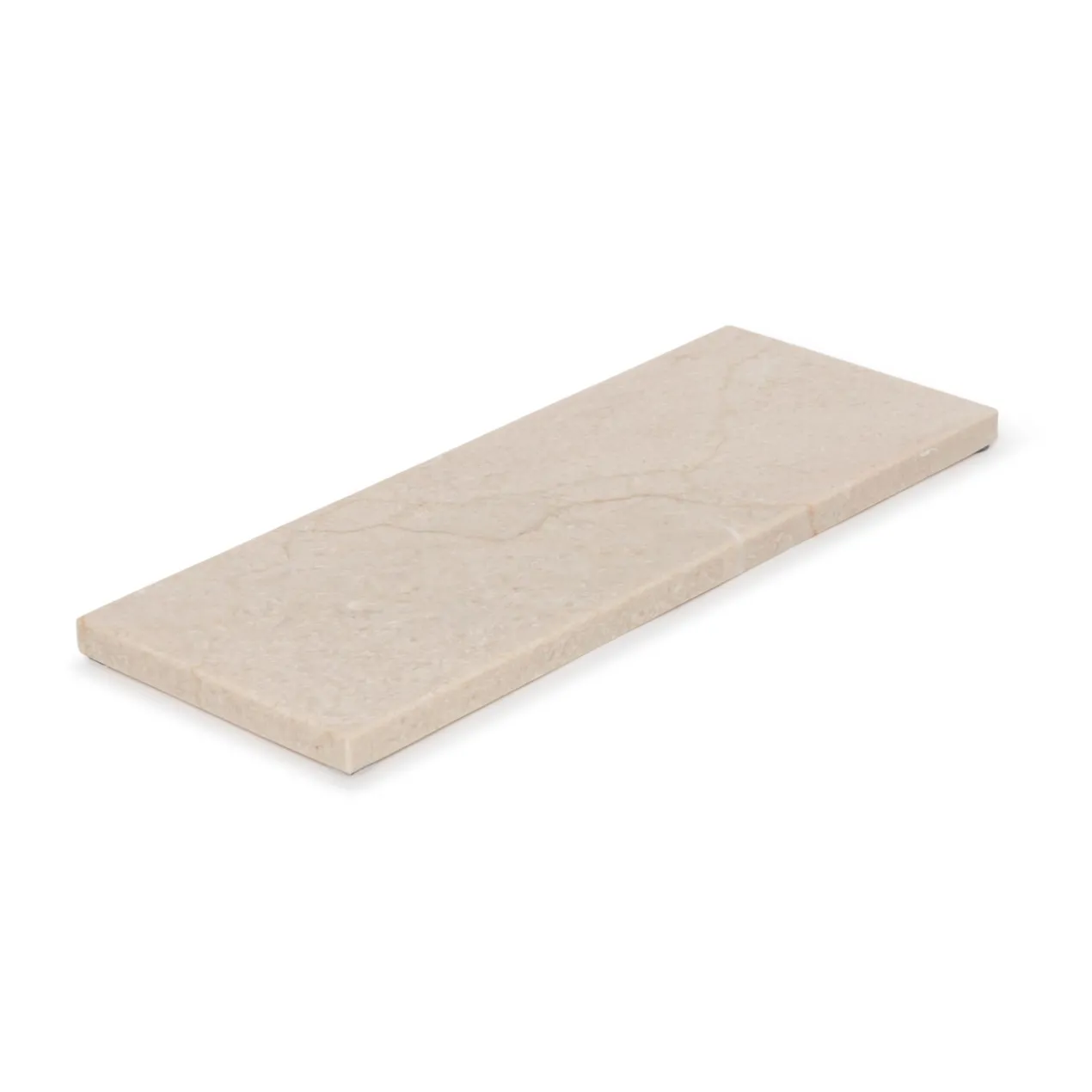 Marmer dienblad rechthoek S beige 10x25cm