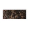 Marmer dienblad rechthoek S bruin 10x25cm