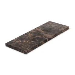 Marmer dienblad rechthoek S bruin 10x25cm