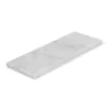 Marmer dienblad rechthoek S wit 10x25cm
