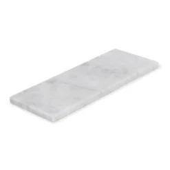Marmer dienblad rechthoek S wit 10x25cm