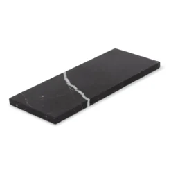 Marmer dienblad rechthoek S zwart 10x25cm