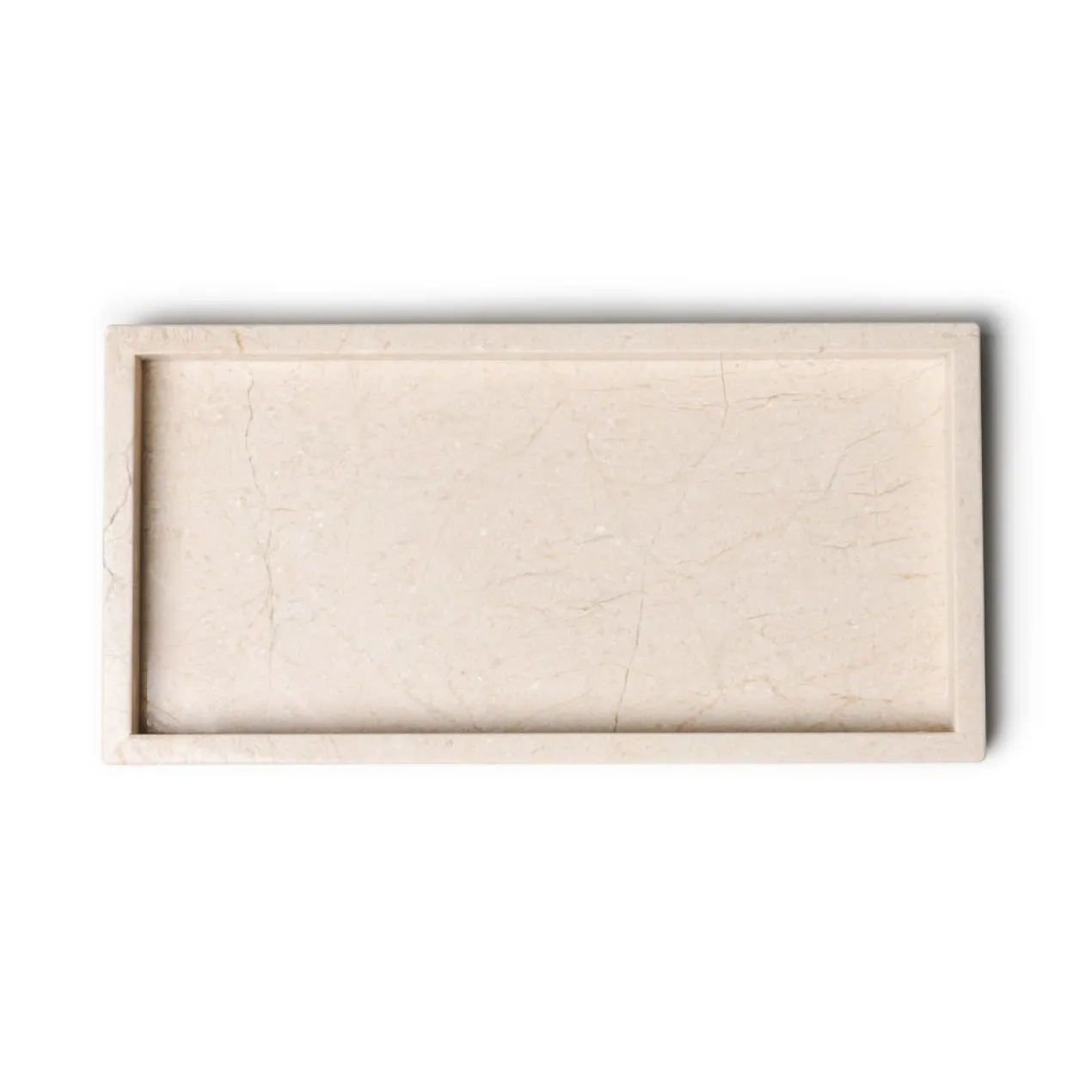 Marmer dienblad tray 15x30cm beige