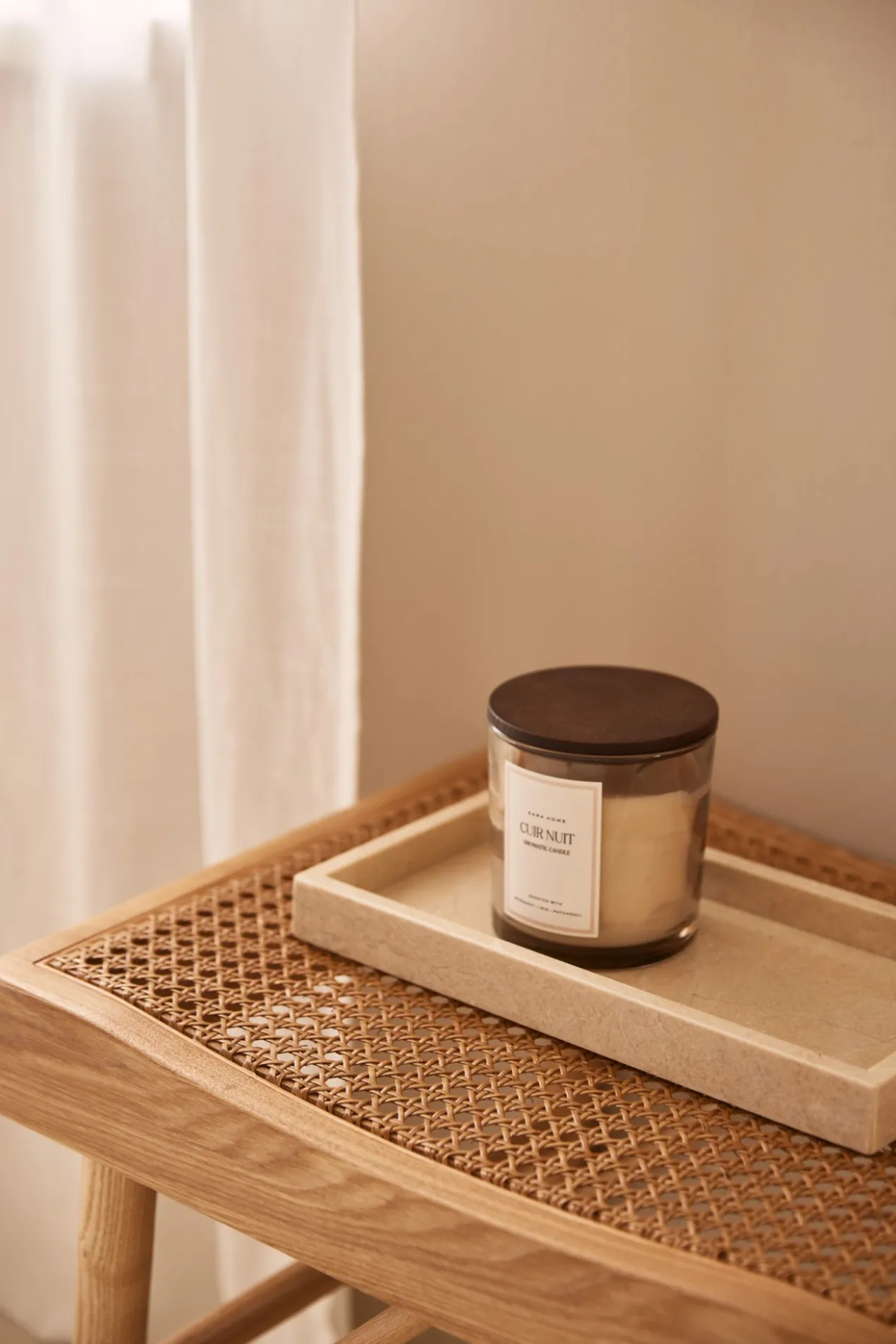 Marmer dienblad tray 15x30cm beige