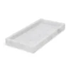 Marmer dienblad tray 15x30cm wit