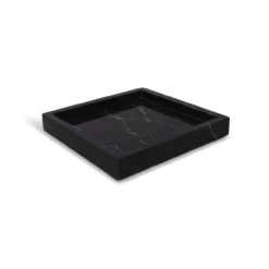 Marmer dienblad zwart 30x30cm