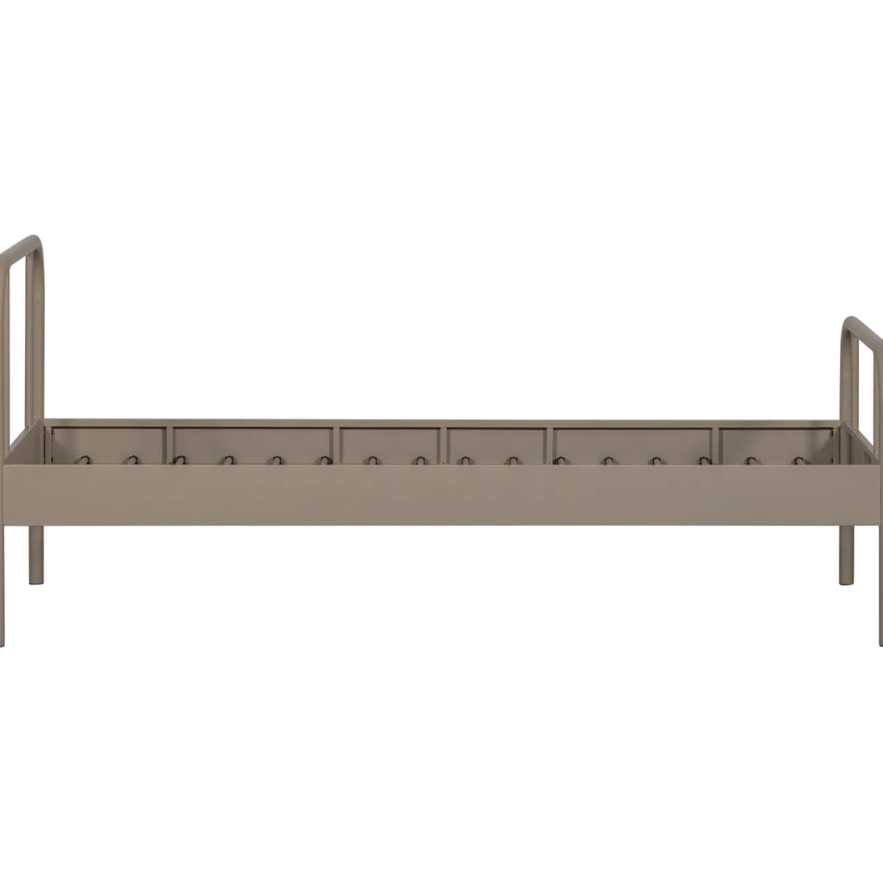 Mata 1-persoons bed metaal zand 90x200 cm