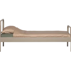 Mata 1-persoons bed metaal zand 90x200 cm