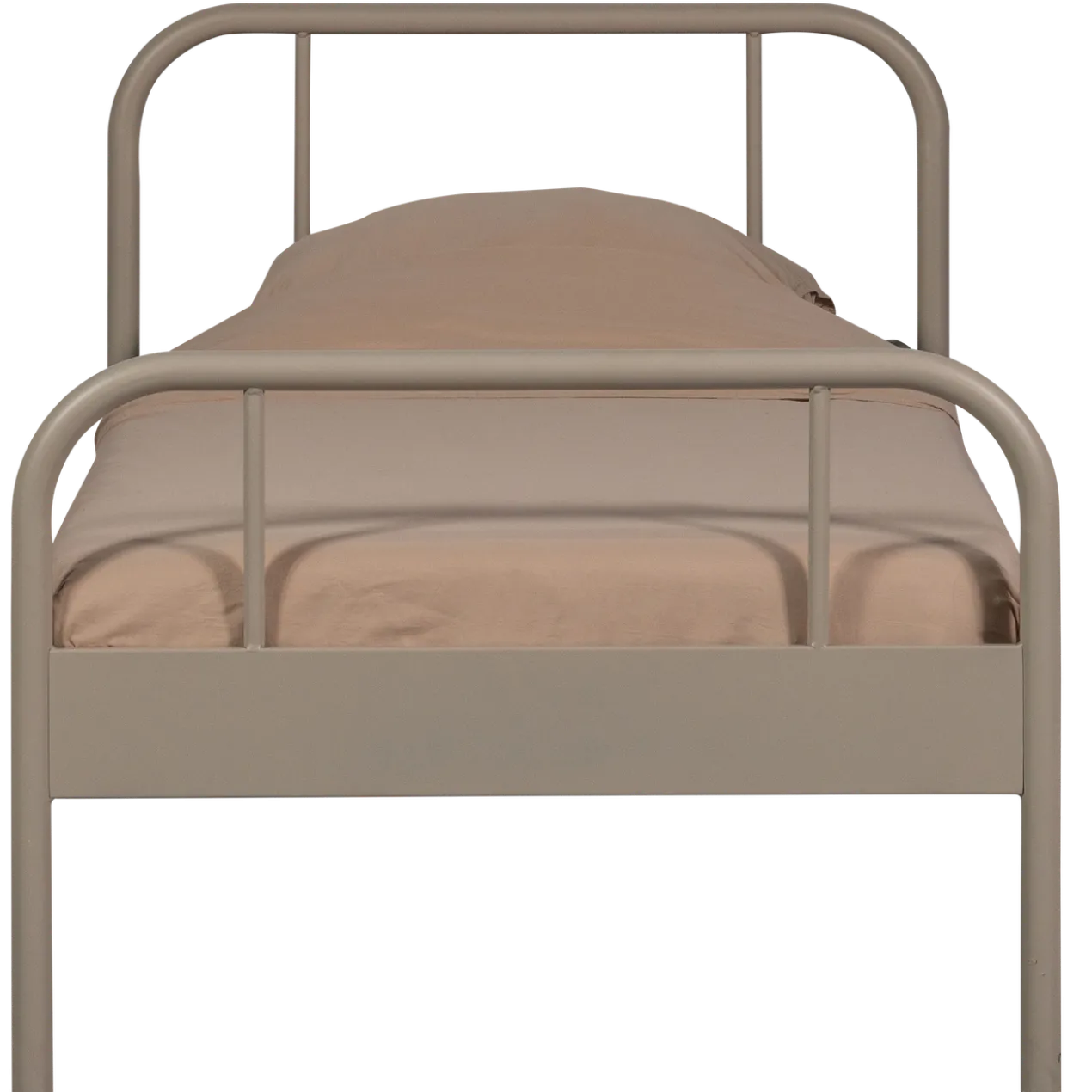 Mata 1-persoons bed metaal zand 90x200 cm