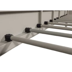 Mata 1-persoons bed metaal zand 90x200 cm