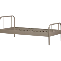 Mata 1-persoons bed metaal zand 90x200 cm