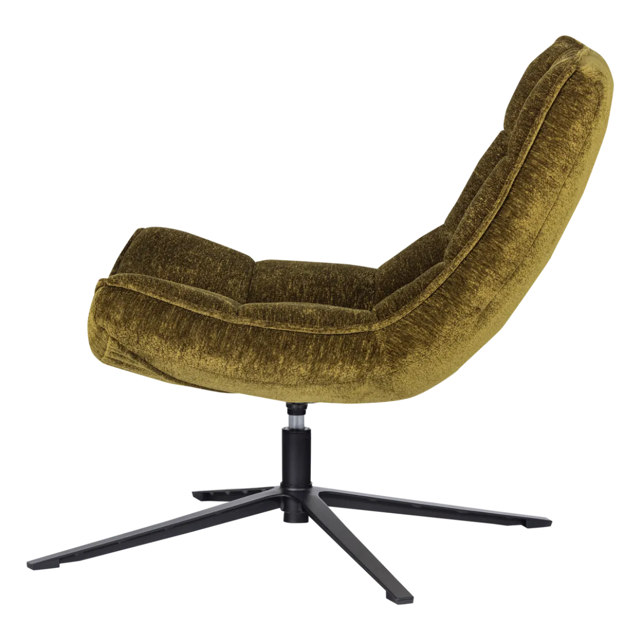 Maudi draaifauteuil chenille structuur groen