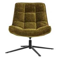 Maudi draaifauteuil chenille structuur groen