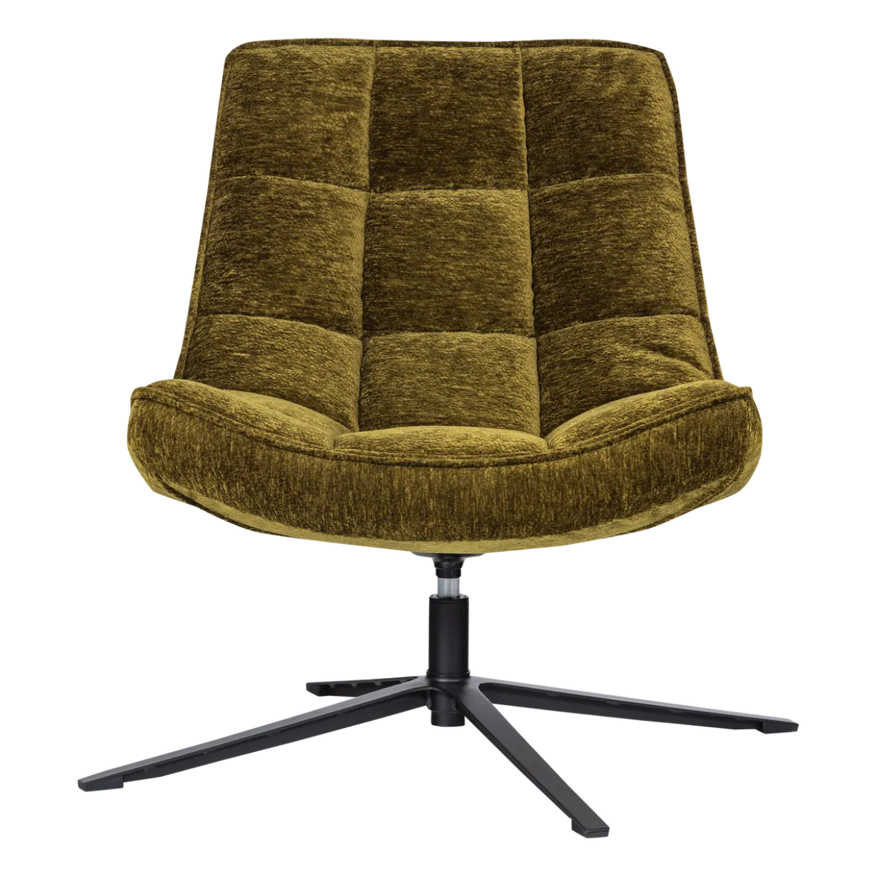 Maudi draaifauteuil chenille structuur groen
