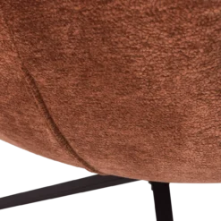 Maudi draaifauteuil chenille structuur bruin