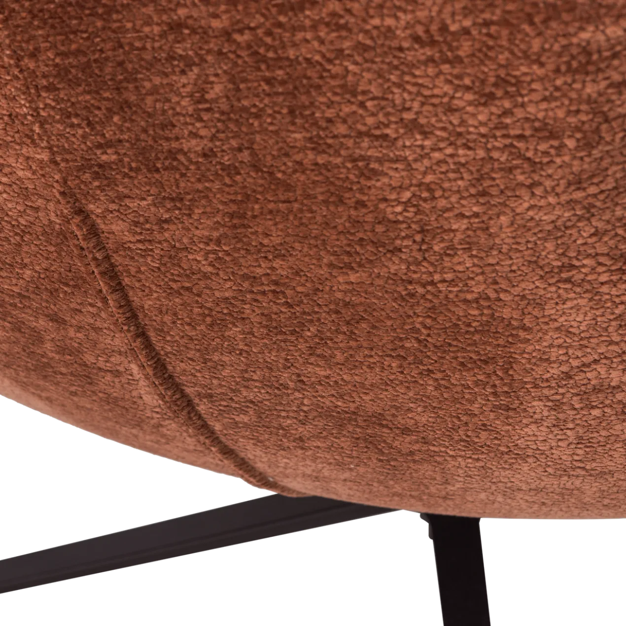 Maudi draaifauteuil chenille structuur bruin