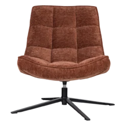 Maudi draaifauteuil chenille structuur bruin