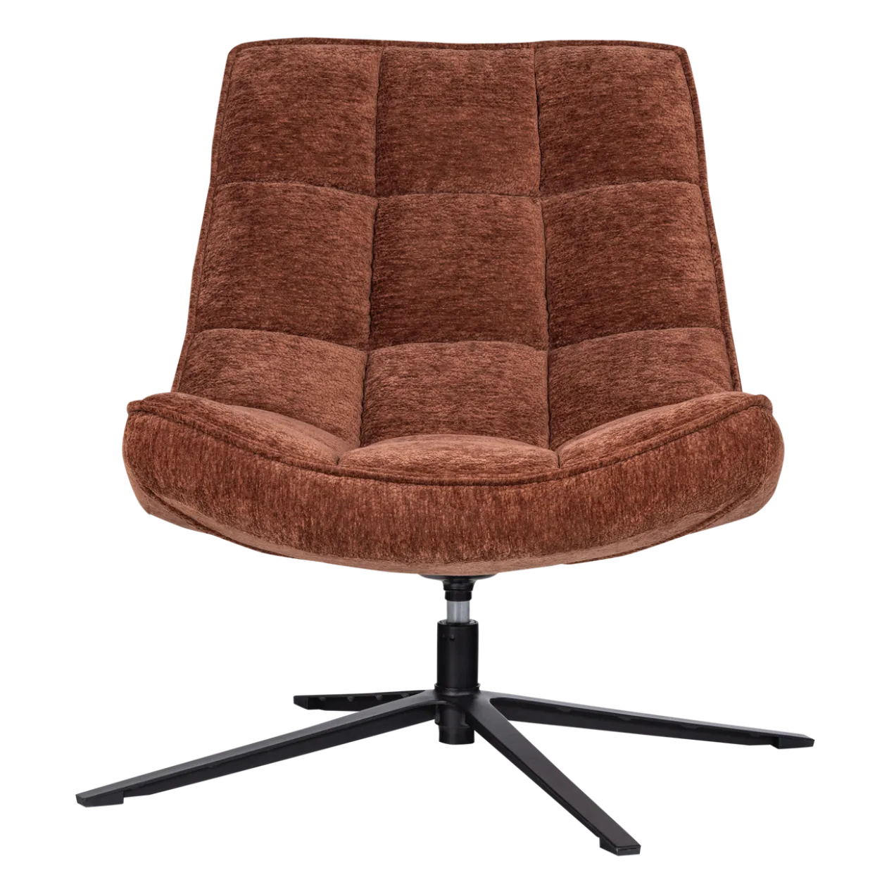 Maudi draaifauteuil chenille structuur bruin