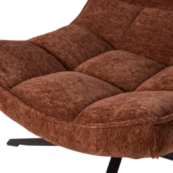 Maudi draaifauteuil chenille structuur bruin