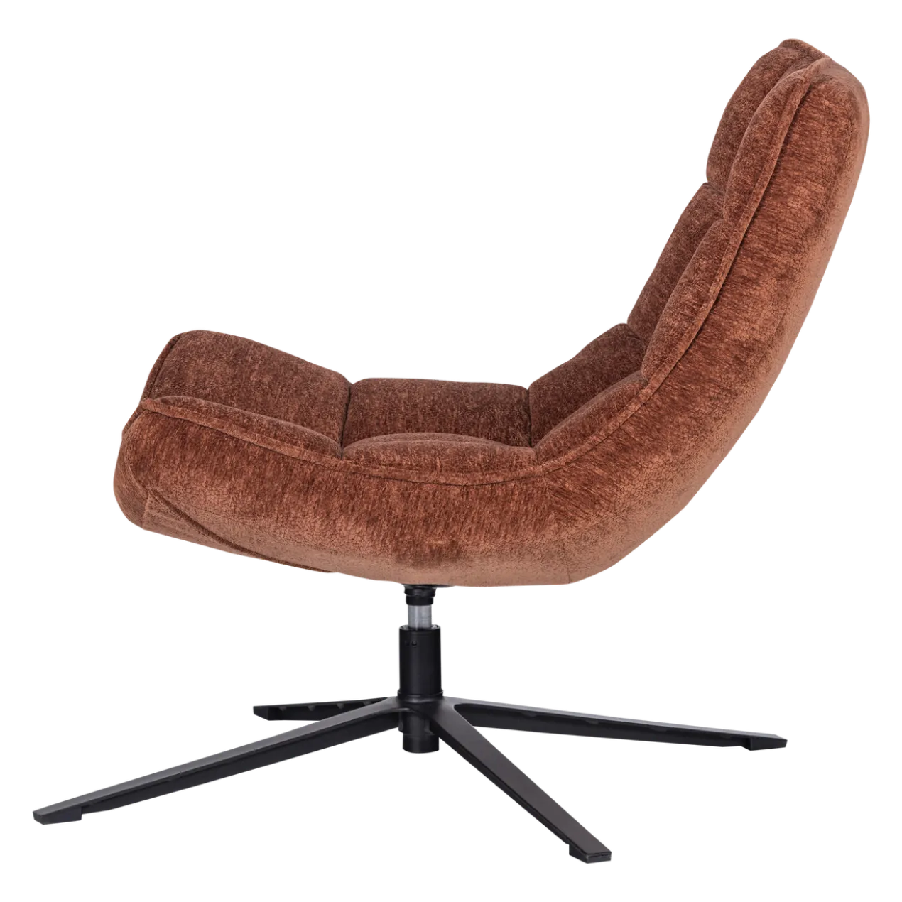 Maudi draaifauteuil chenille structuur bruin