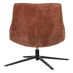Maudi draaifauteuil chenille structuur bruin