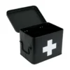 Medicine storage box medium metal matt black