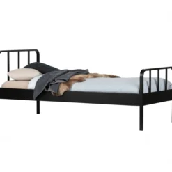 Mees bed metaal zwart 90x200 cm