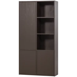 Meggy opbergkast links 108 cm grenen middenbruin [fsc]