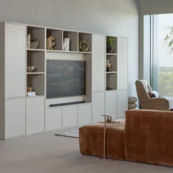 Meggy opbergkast links 108 cm grenen dust [fsc]