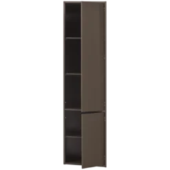 Meggy smalle opbergkast 55 cm grenen middenbruin [fsc]