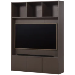 Meggy tv opbergkast 160 cm grenen middenbruin [fsc]