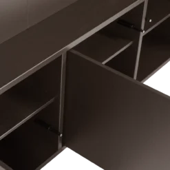 Meggy tv opbergkast 160 cm grenen middenbruin [fsc]