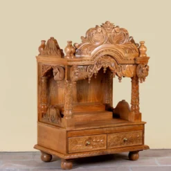 Meher - Handgesneden Mandir van Mangohout