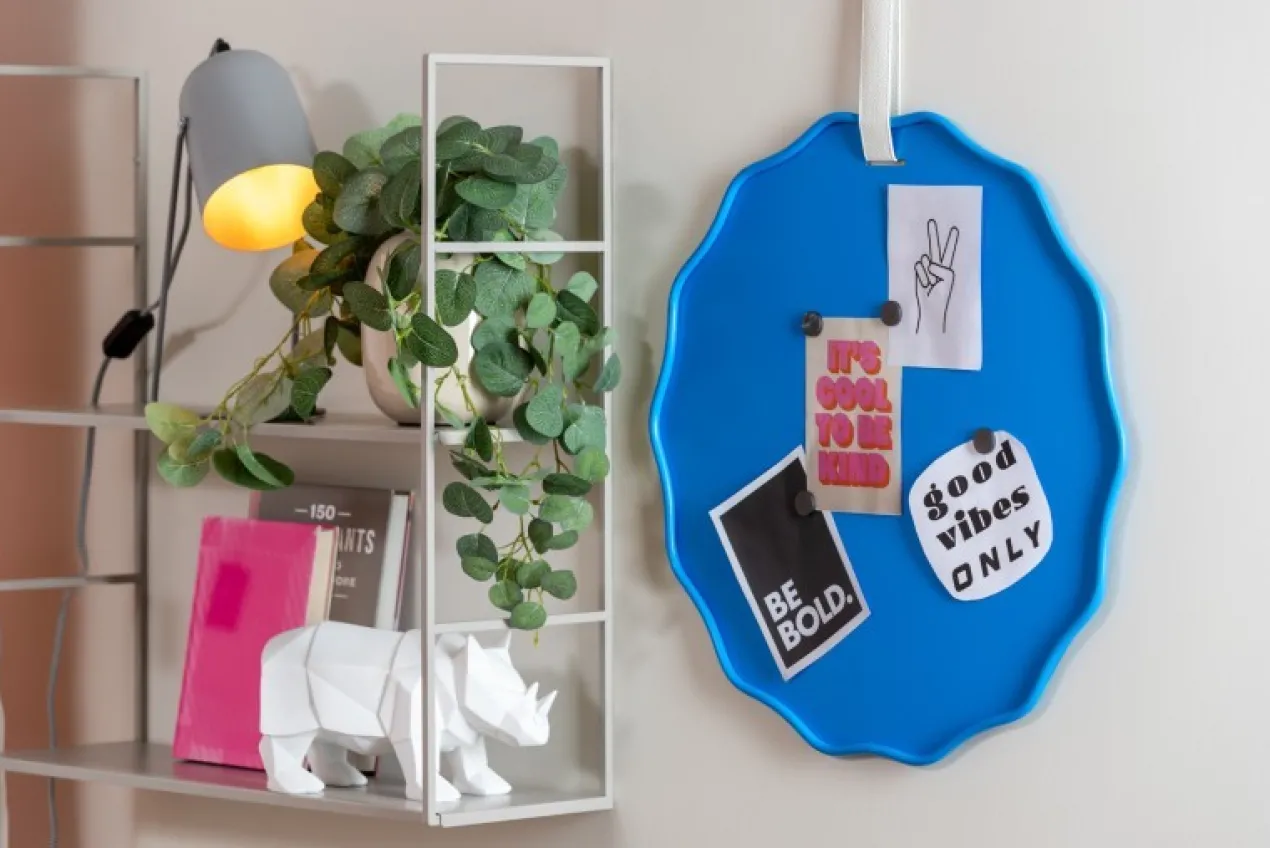 Memo board Funky Wave bright yellow