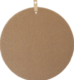 memo prikbord bouclé camel d.60cm
