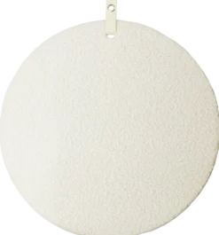 memo prikbord bouclé ecru d.60cm
