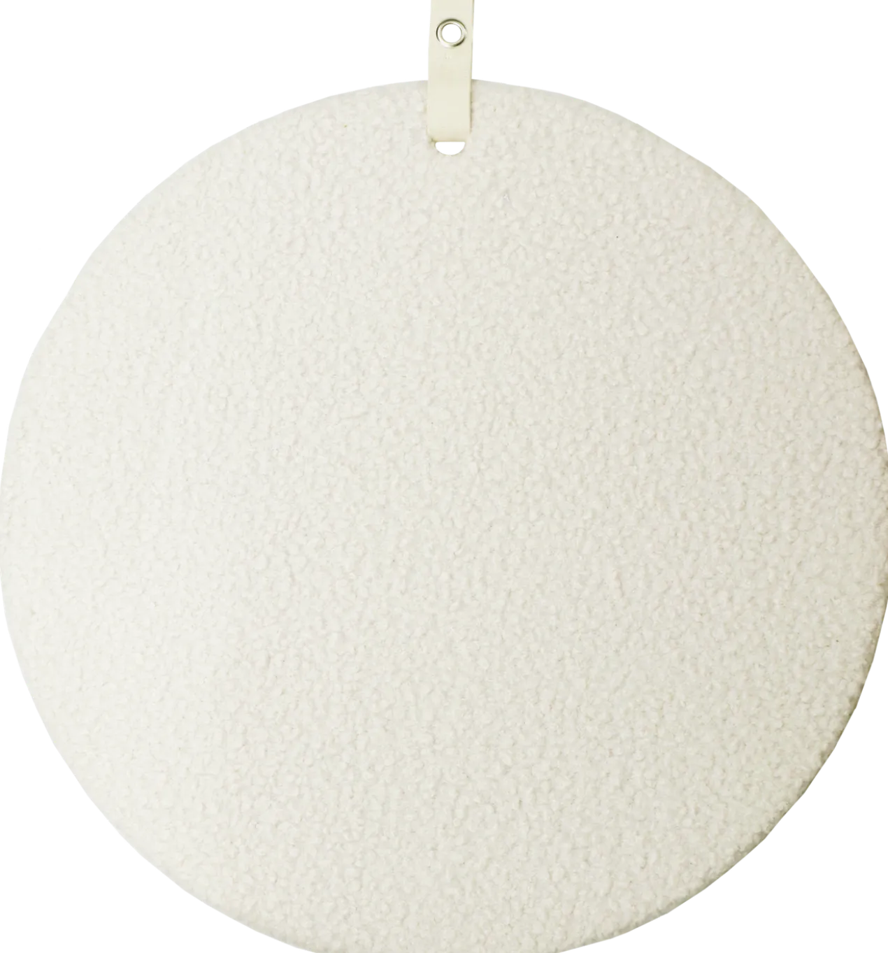 memo prikbord bouclé ecru d.60cm